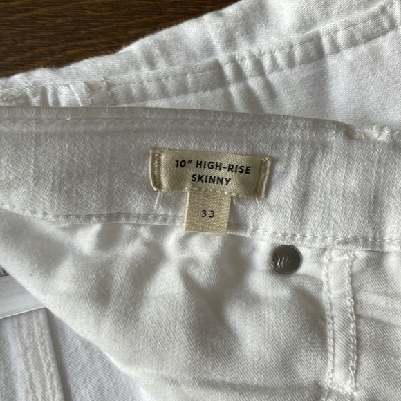 Madewell 10” high-rise skinny jeans in white - Picture 4 of 6